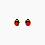 Boucles D'oreilles Puces Or Jaune Helidie Email - Puces Enfant | Marc Orian