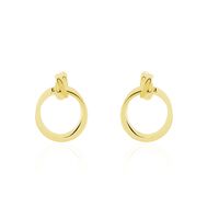 Boucles D'oreilles Pendantes Allobrox Acier Dore
