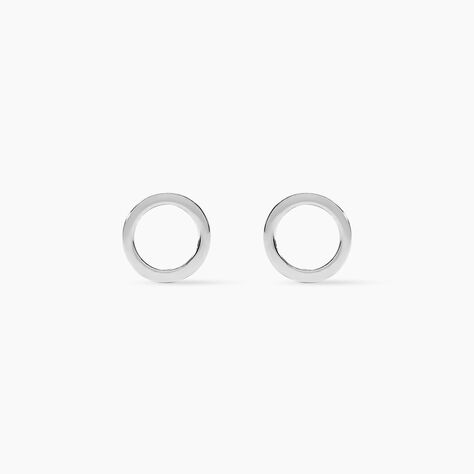 Boucles D'oreilles Puces Daniela Argent Blanc - Puces Femme | Marc Orian