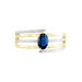 Bague Or Jaune Carissa Saphir Diamants - Solitaires Femme | Marc Orian