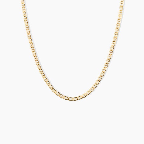 Collier Capucin Or Jaune Maille Marine Plate - Chaines Homme | Marc Orian