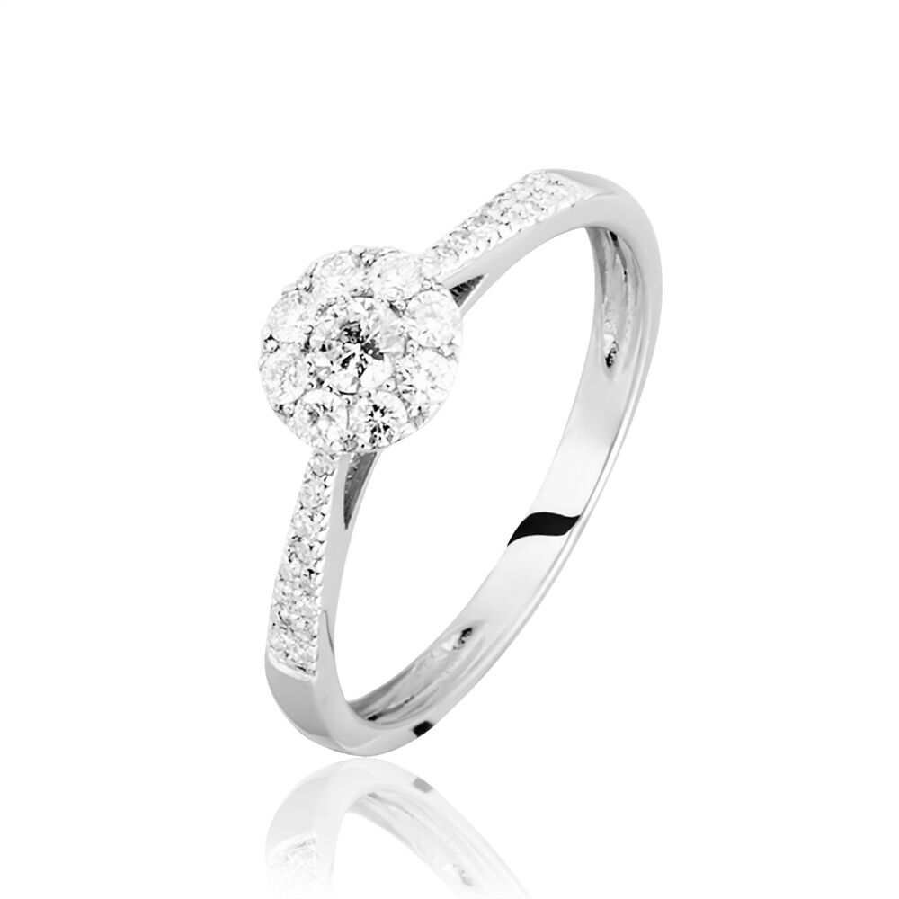 Bague Neptune Or Blanc Diamant B3DFBDW420M Marc Orian