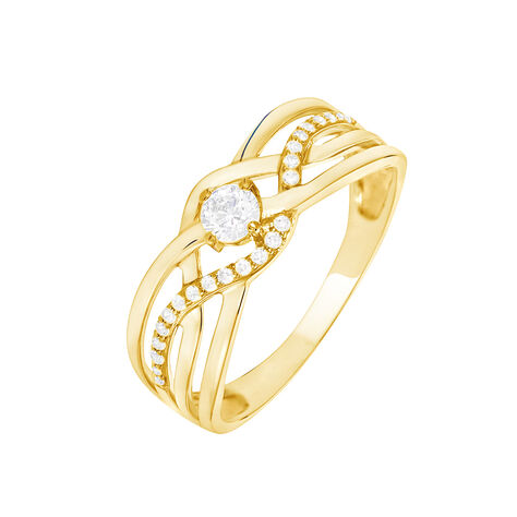 Bague Harmonia Or Jaune Oxyde De Zirconium - Bagues Solitaire Femme | Marc Orian