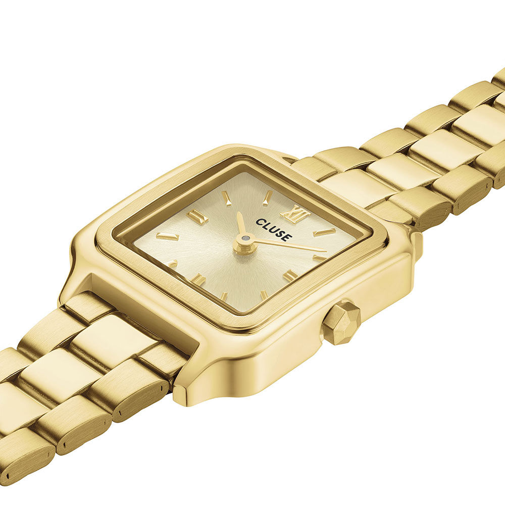 Coffret De Montre Cluse Gracieuse Mini Champagne - Montres carr&eacute;es Femme | Marc Orian