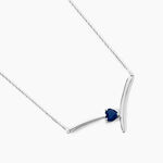 Collier Renaldine Or Blanc Saphir - Colliers avec pierres Femme | Marc Orian