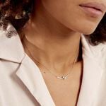 Collier Eva Or Blanc Topaze Et Oxyde De Zirconium - Colliers avec pierres Femme | Marc Orian