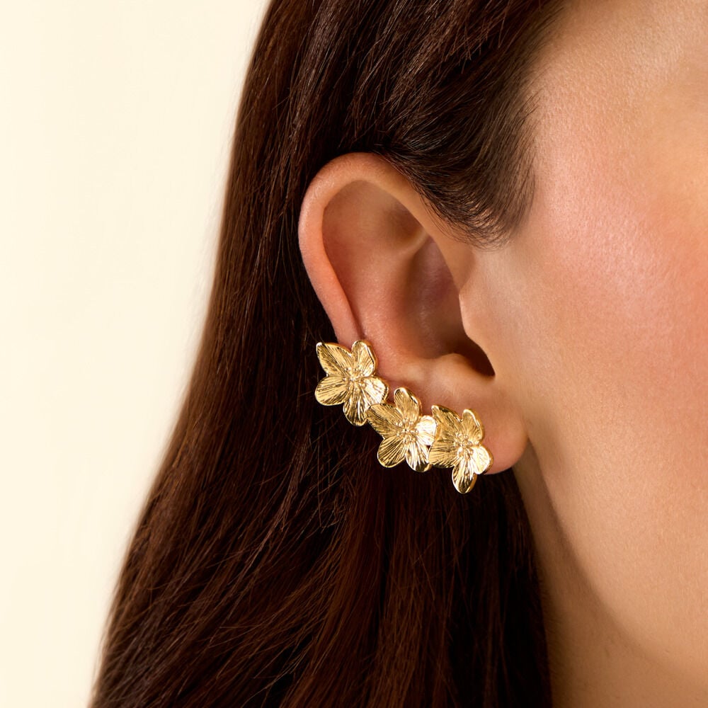 Bijoux D'Oreilles Barbade Acier Jaune - Piercings d'oreilles Femme | Marc Orian