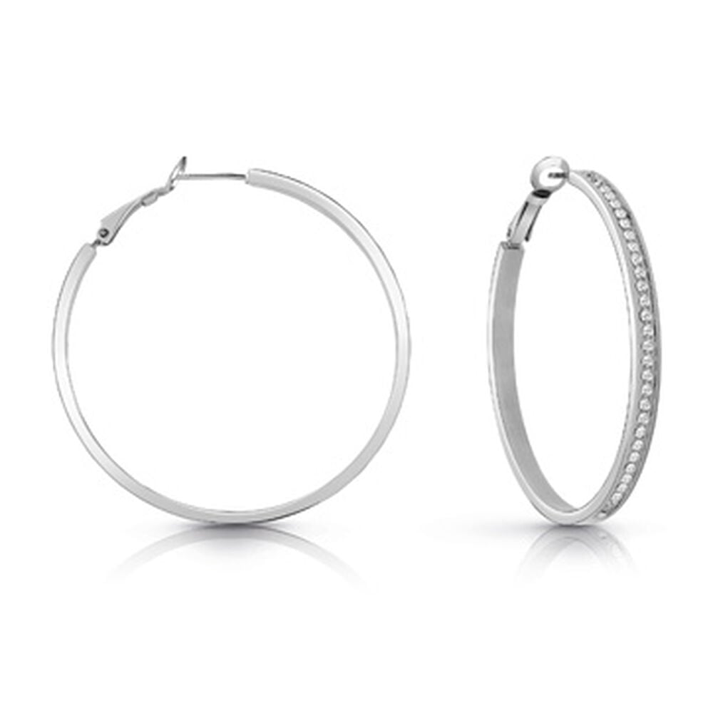 Cr&eacute;oles Guess Color My Day Acier Blanc Oxyde De Zirconium - Cr&eacute;oles Femme | Marc Orian