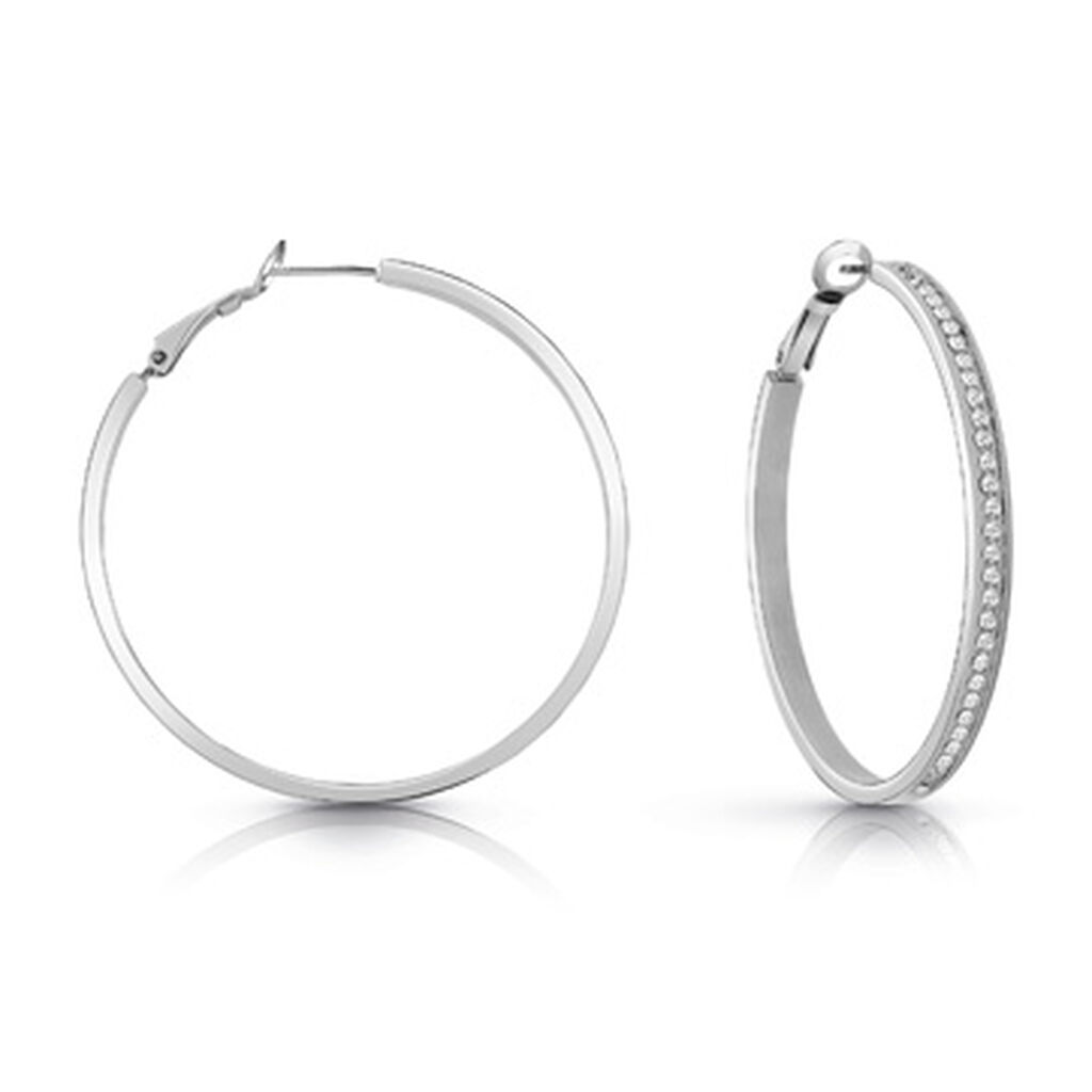 Cr&eacute;oles Guess Color My Day Acier Blanc Oxyde De Zirconium - Cr&eacute;oles Femme | Marc Orian