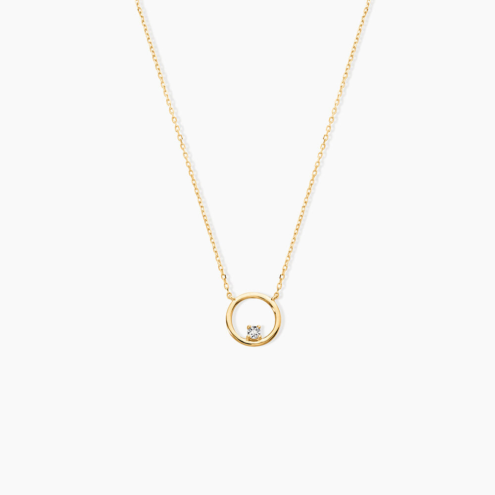 Collier Cornioa Or Jaune Diamant - Colliers avec pierres Femme | Marc Orian