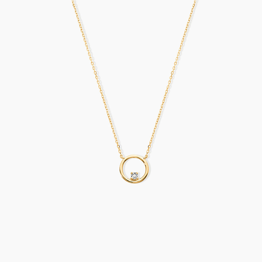 Collier Cornioa Or Jaune Diamant - Colliers avec pierres Femme | Marc Orian
