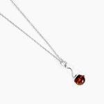 Collier Famata Argent Blanc Ambre - Colliers avec pierres Femme | Marc Orian