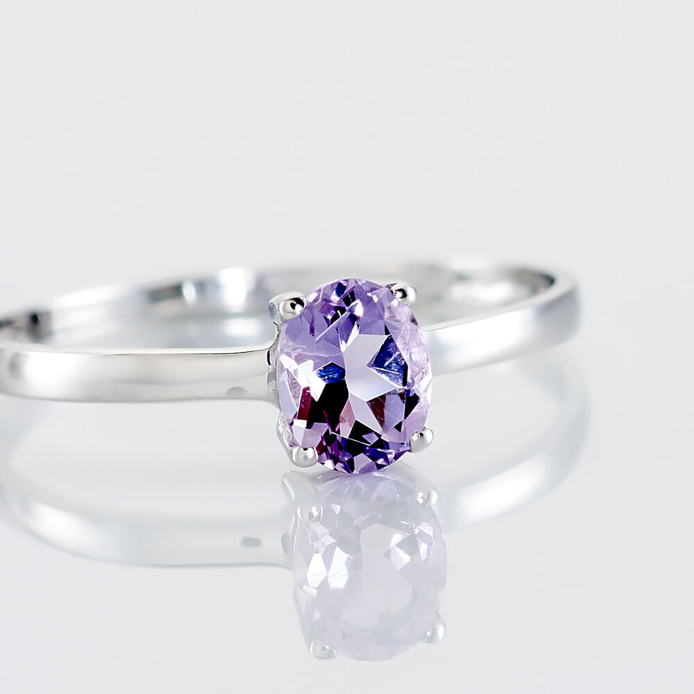 Bague Lily Or Blanc Amethyste - Bagues pierres fines Femme | Marc Orian
