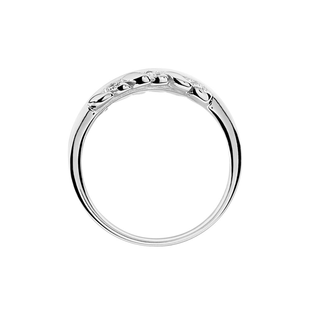 Bague Jade Argent Blanc Oxyde De Zirconium -  Femme | Marc Orian
