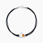 Bracelet Argent Blanc Mialy Ambre - Bracelets cordons Femme | Marc Orian