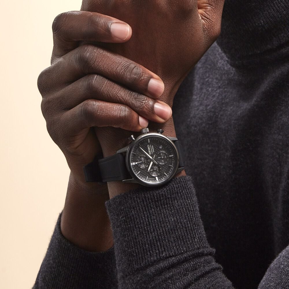 Montre Seiko Sport Titane Noir HTMHG1N1130 Marc Orian