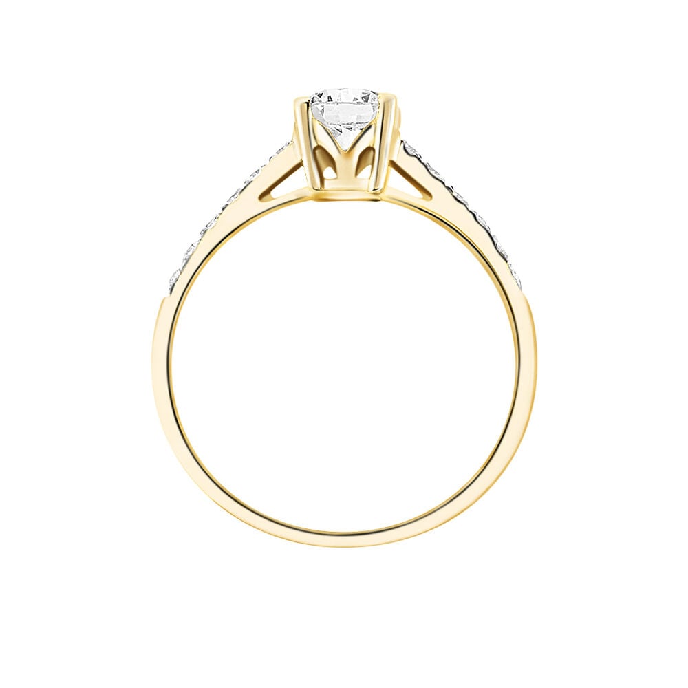 Bague Manon Or Jaune Oxyde De Zirconium - Solitaires Femme | Marc Orian