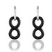 Boucles D'oreilles Pendantes Celinia Argent Blanc Céramique Et Oxyde - Pendantes Femme | Marc Orian