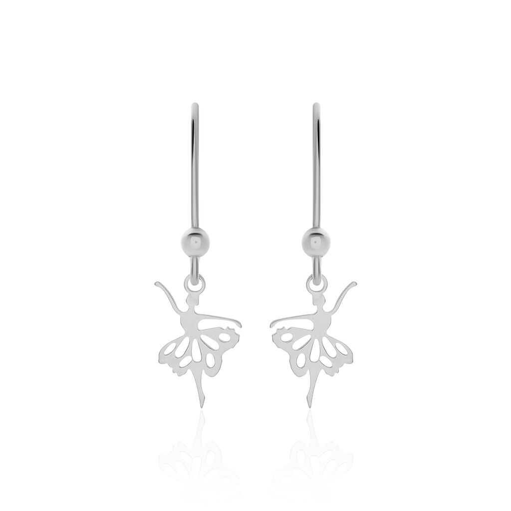 Boucles D'oreilles Pendantes Lucianola Argent Blanc - Pendantes Femme | Marc Orian