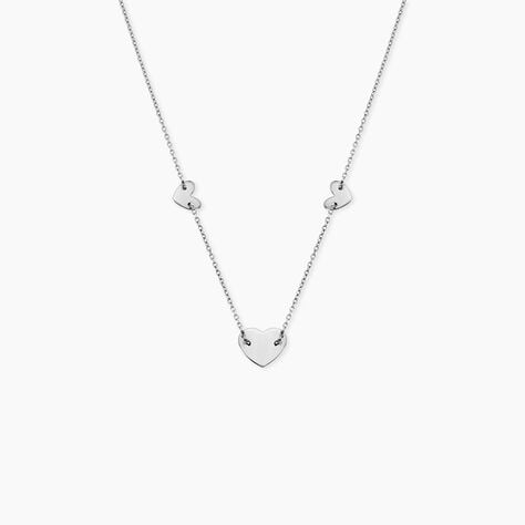 Collier Hearten Argent Blanc - Colliers fantaisie Femme | Marc Orian