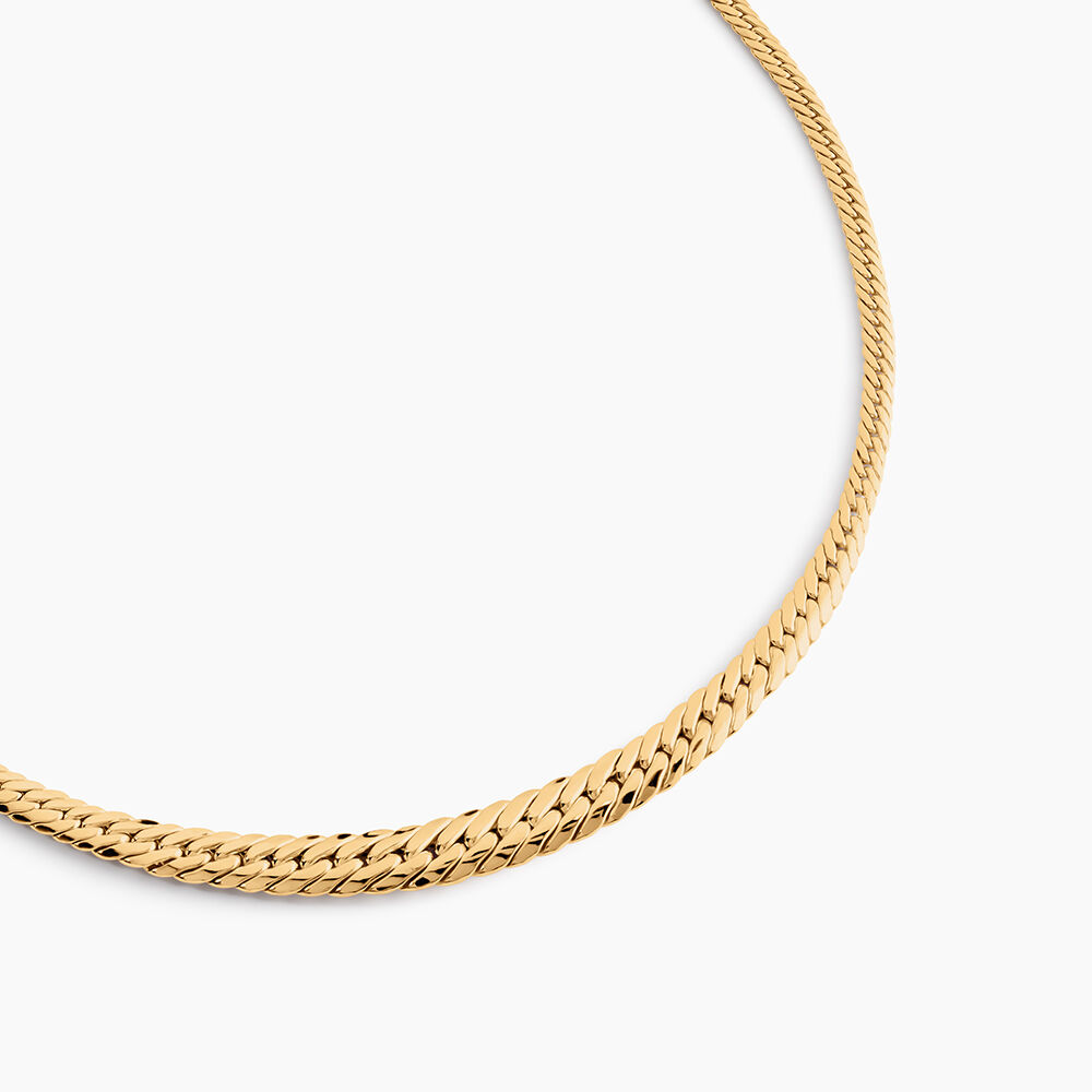Collier Or Jaune Izel Maille Anglaise - Chaines Femme | Marc Orian