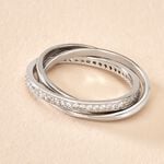 Bague Tahti Argent Blanc Oxyde De Zirconium - Bijoux fantaisie Femme | Marc Orian