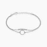 Bracelet Claramay Argent Blanc - Bracelets fantaisie Femme | Marc Orian