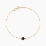 Bracelet Stellya Or Jaune Onyx - Bracelets cha&icirc;nes Femme | Marc Orian