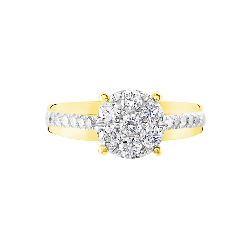 Bague Kate Or Jaune Diamant Synthétique - Bagues avec pierre Femme | Marc Orian