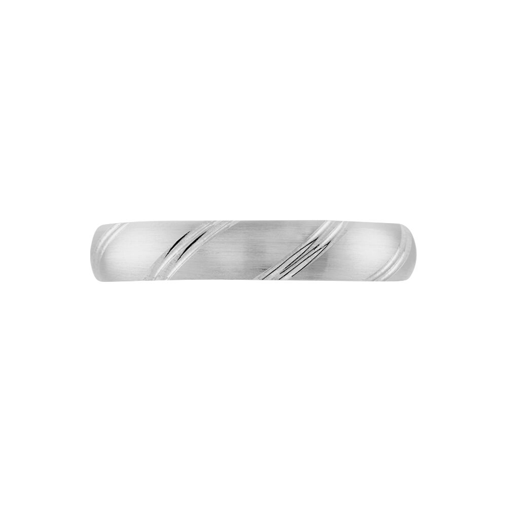 Alliance Marlon Demi Jonc Classique Or Blanc - Alliances duo Famille | Marc Orian