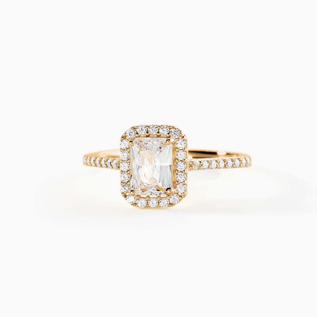 Bague Flavy Plaqu&eacute; Or Jaune Oxyde De Zirconium - Bijoux fantaisie Femme | Marc Orian