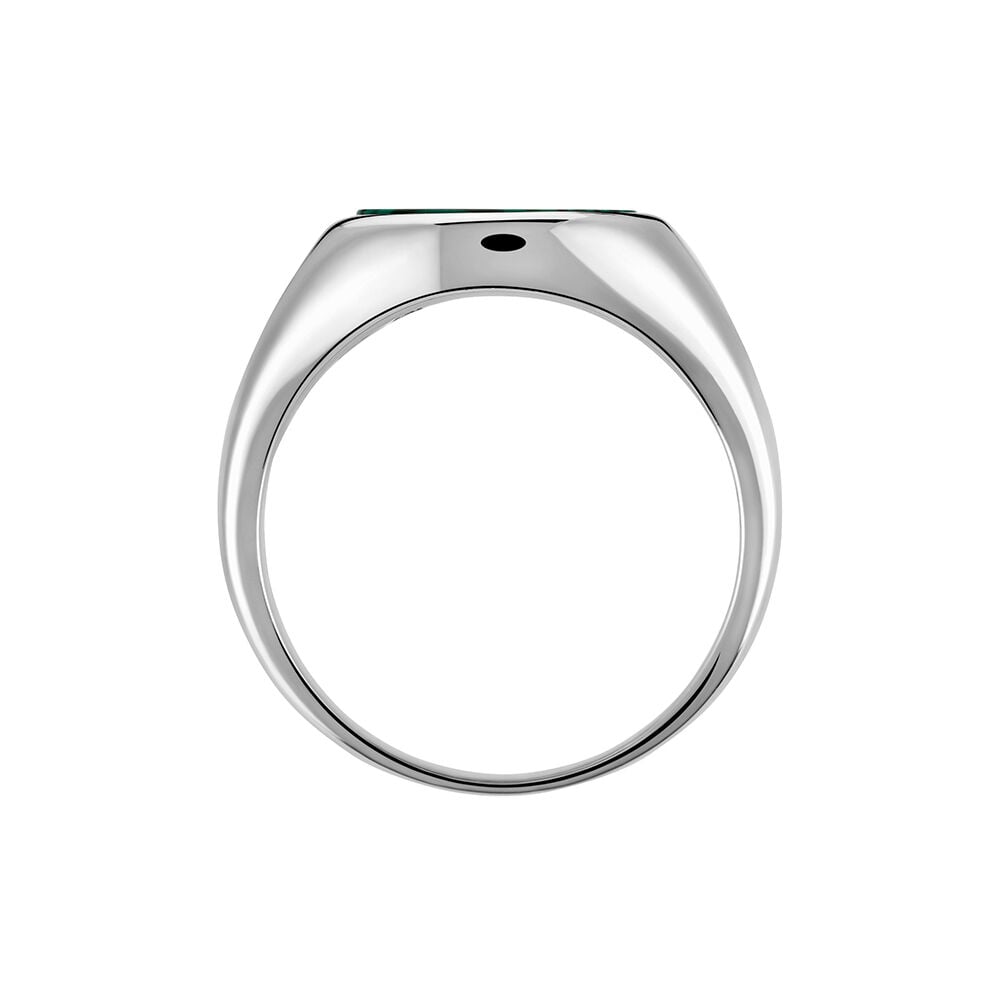 Chevali&egrave;re Argent Blanc Aileas Malachite - Chevali&egrave;res Homme | Marc Orian