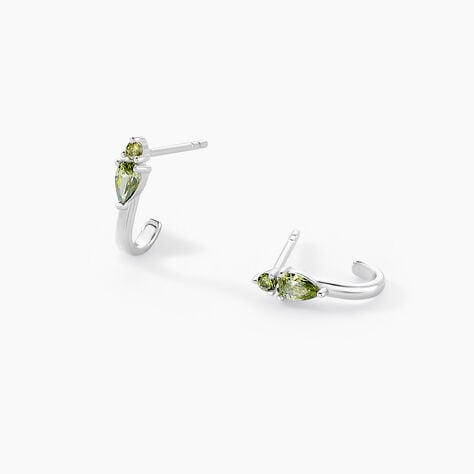 Cr&eacute;oles Desert Argent Blanc Oxyde De Zirconium - Cr&eacute;oles Femme | Marc Orian