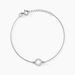 Bracelet Yamina Argent Blanc - Bracelets Medailles Femme | Marc Orian