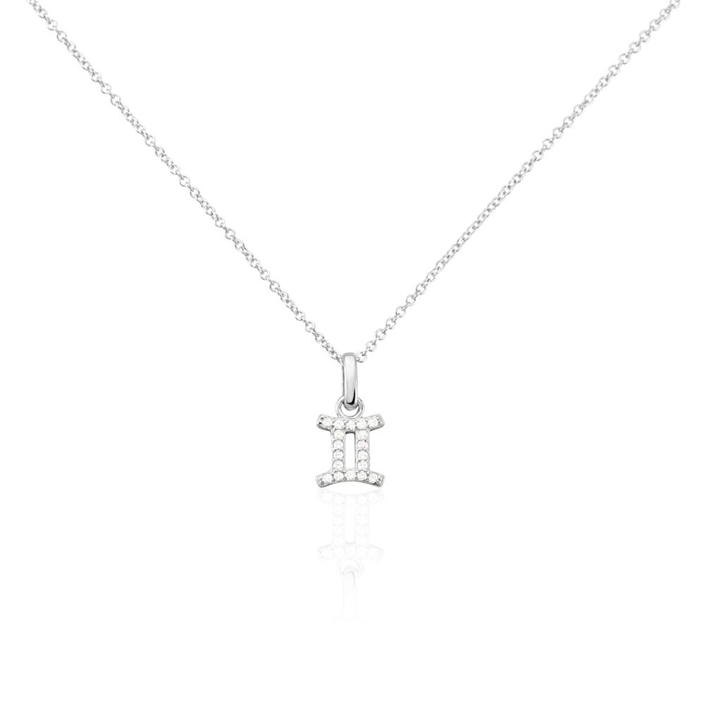 Collier Astra Argent Blanc Oxyde De Zirconium - Colliers avec pierres Femme | Marc Orian