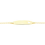 Bracelet Identit&eacute; Etheline Maille Gourmette Or Jaune - Gourmettes Enfant | Marc Orian