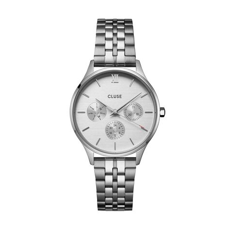 Montre Cluse Minuit Multifonction Argenté - Montres étanches Femme | Marc Orian