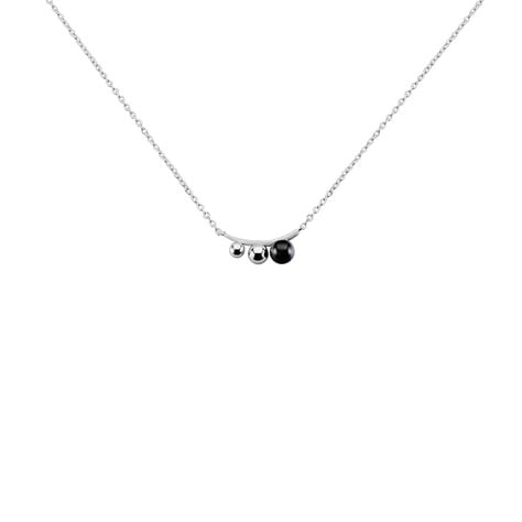 Collier Cleya Argent Blanc Céramique - Colliers avec pierres Femme | Marc Orian