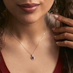 Collier Or Jaune Angelika Saphir - Colliers avec pierres Femme | Marc Orian