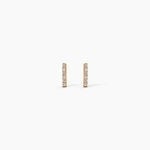 Boucles D'Oreilles Puces Carmelia Plaqu&eacute; Or Jaune Oxyde De Zirconium - Puces Femme | Marc Orian