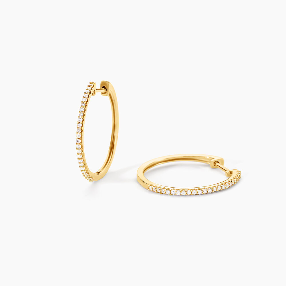 Creoles Or Jaune Aryanna Diamants -  Femme | Marc Orian