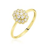 Bague Or Jaune Catharine Oxyde De Zirconium - Bagues avec pierre Femme | Marc Orian