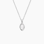 Collier Arone Argent Blanc Oxyde De Zirconium - Colliers avec pierres Femme | Marc Orian