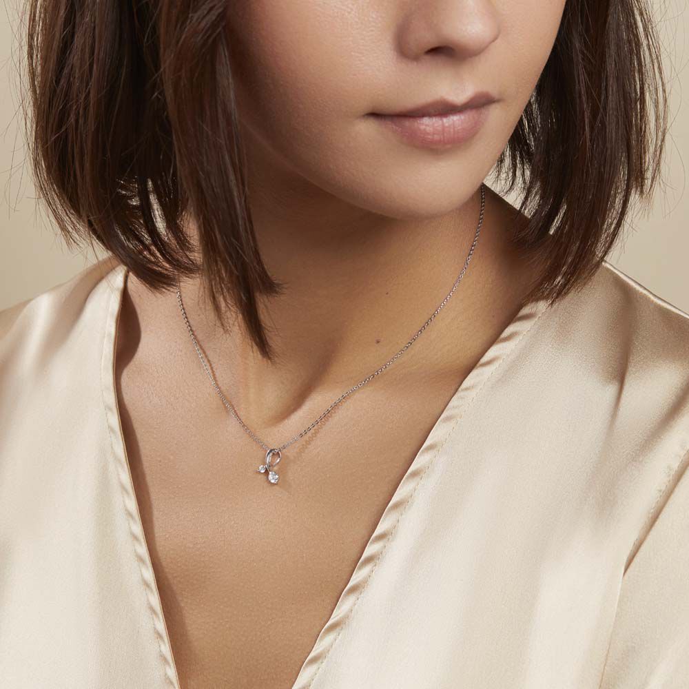 Collier Briaga Argent Blanc Oxyde De Zirconium - Colliers avec pierres Femme | Marc Orian