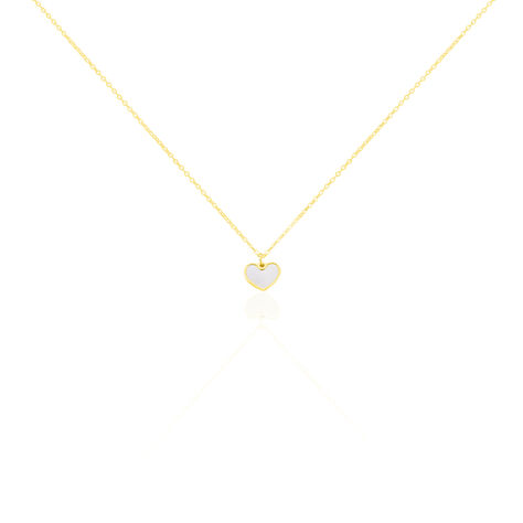 Collier Amaryllis Coeur Or Jaune Nacre - Colliers Enfant | Marc Orian