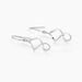 Boucles D'oreilles Pendantes Louison Argent Blanc - Pendantes Femme | Marc Orian