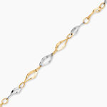 Bracelet Alejo Maille Fantaisie Or Bicolore - Bracelets cha&icirc;nes Femme | Marc Orian