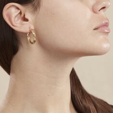 Créoles Yori Or Jaune - Boucles d'oreilles Créoles Femme | Marc Orian