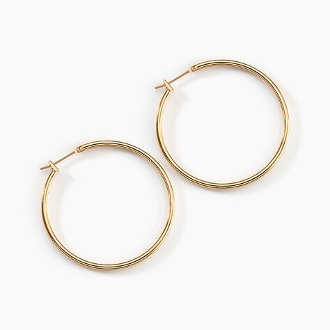 Cr&eacute;oles Ada Lisse Plaqu&eacute; Or Jaune - Cr&eacute;oles Femme | Marc Orian