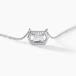 Collier Gia Argent Blanc Oxyde De Zirconium - Colliers avec pierres Femme | Marc Orian